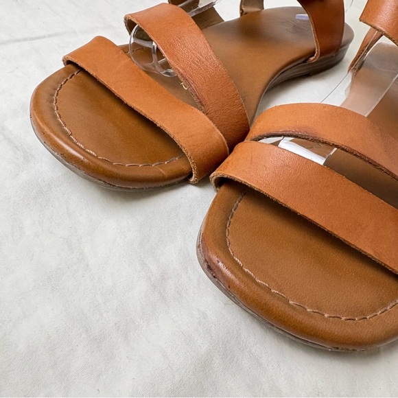 FRANCO SARTO Genji Leather Sandals Cognac Boho Minimalist Neutral 9 - Picture 9 of 16